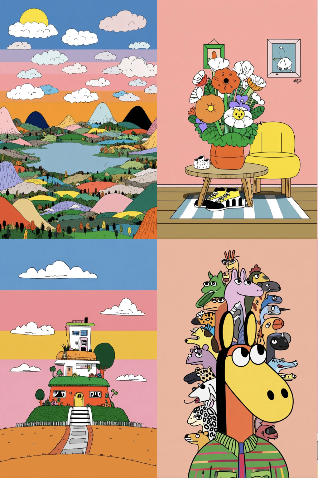 Seedance 2.0 video: Colorful, Whimsical, Modern Cartoon Aesthetic