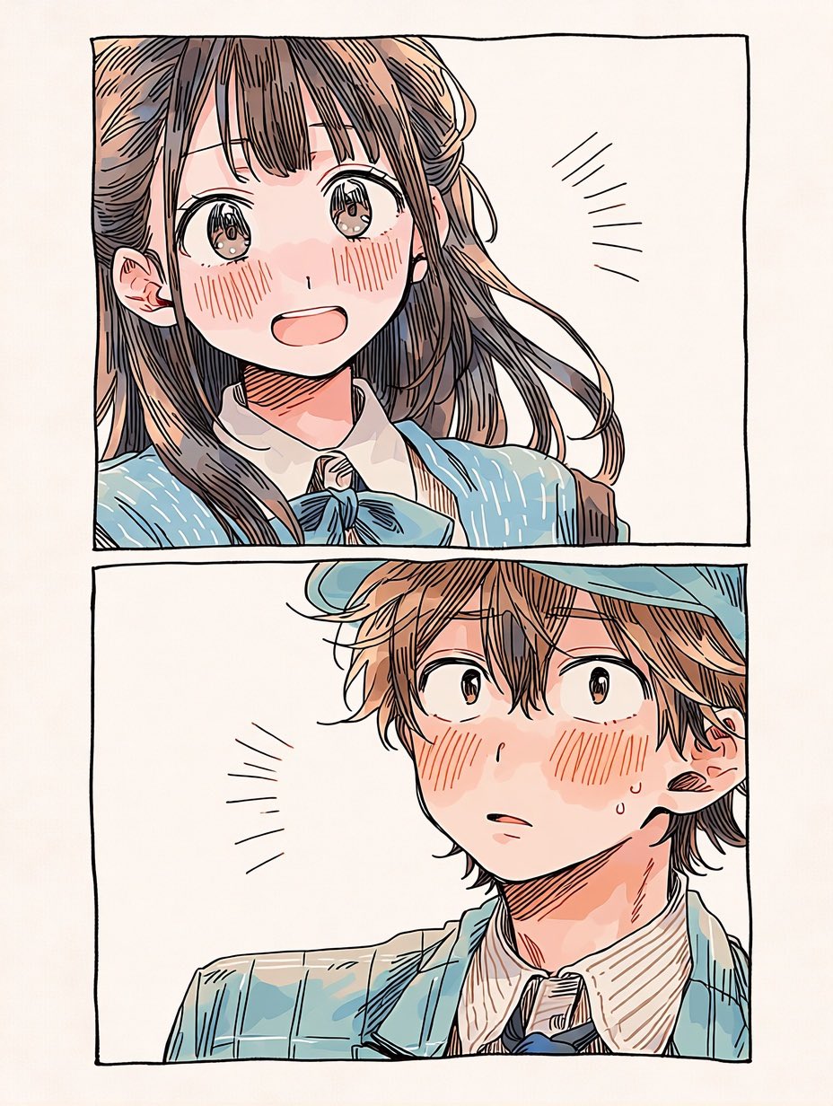 Seedance 2.0 video: A soft, storybook-style comic illustration with g...